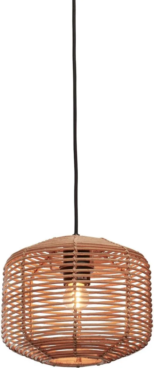 Hanglamp Tanami - Rotan - Ø25cm - Modern - Hanglampen Eetkamer, Slaapkamer, Woonkamer van GOOD&MOJO in Bruin – productfoto