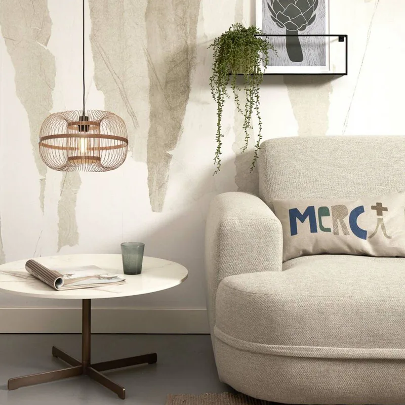 Hokkaido hanglamp, hoogte 25 cm, naturel van GOOD&MOJO in Naturel – productfoto 2 van 5