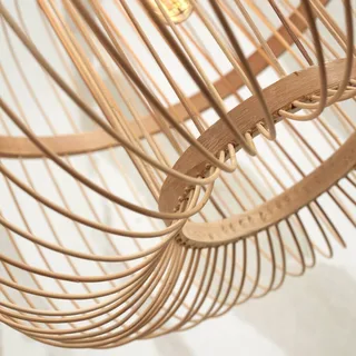 Hokkaido hanglamp, hoogte 25 cm, naturel van GOOD&MOJO in Naturel – productfoto 4 van 5