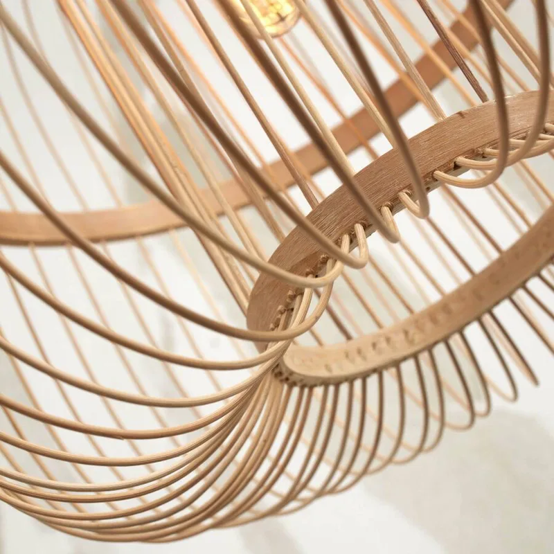 Hokkaido hanglamp, hoogte 25 cm, naturel van GOOD&MOJO in Naturel – productfoto 4 van 5