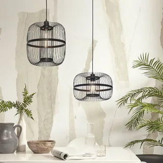 Hokkaido hanglamp, hoogte 38 cm van GOOD&MOJO in Zwart – productfoto 5 van 5