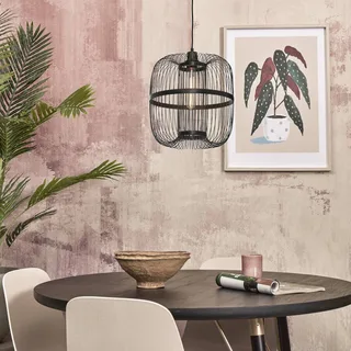 Hokkaido hanglamp, hoogte 38 cm van GOOD&MOJO in Zwart – productfoto 1 van 5