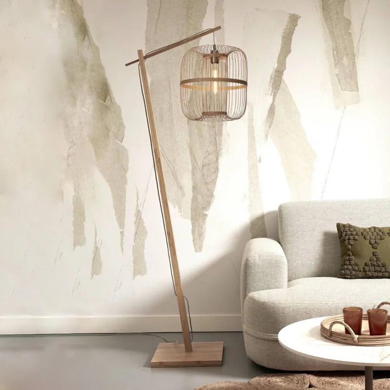 Hokkaido vloerlamp, 176 cm, naturel von GOOD&MOJO in Natur – Produktfoto 1 von 5
