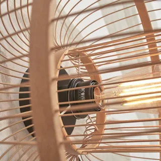 Hokkaido wandlamp van bamboe, naturel van GOOD&MOJO in Naturel – productfoto 5 van 5
