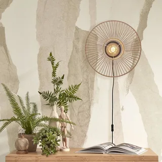 Hokkaido wandlamp van bamboe, naturel van GOOD&MOJO in Naturel – productfoto 2 van 5