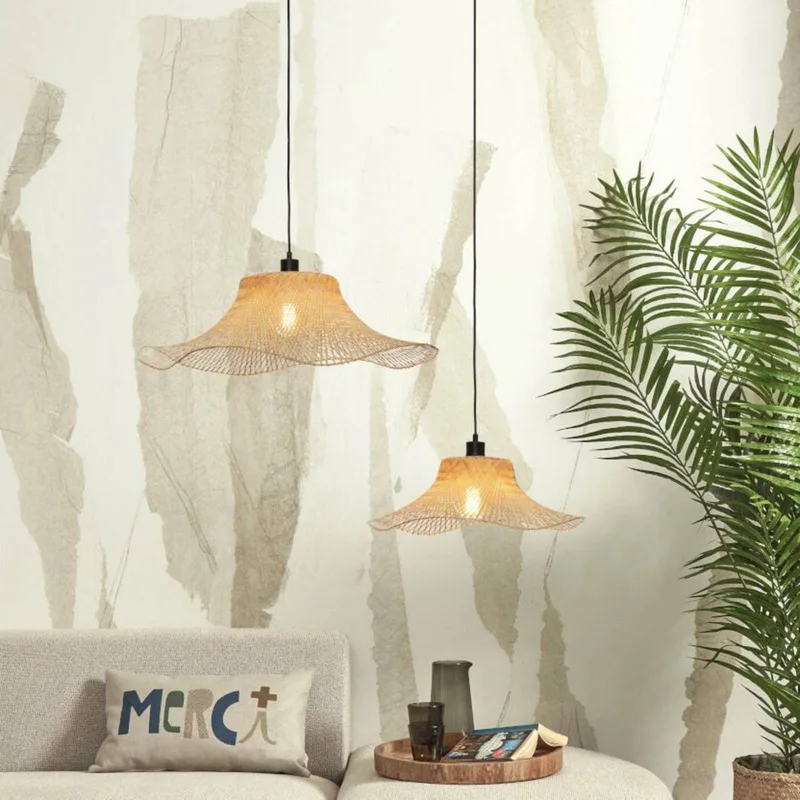 Ibiza hanglamp Ø 50 cm naturel van GOOD&MOJO in Naturel – productfoto 3 van 5