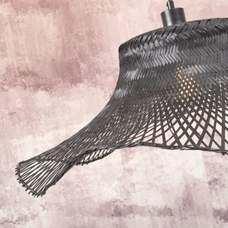 Ibiza hanglamp Ø 50 cm van GOOD&MOJO in Zwart – productfoto 5 van 5