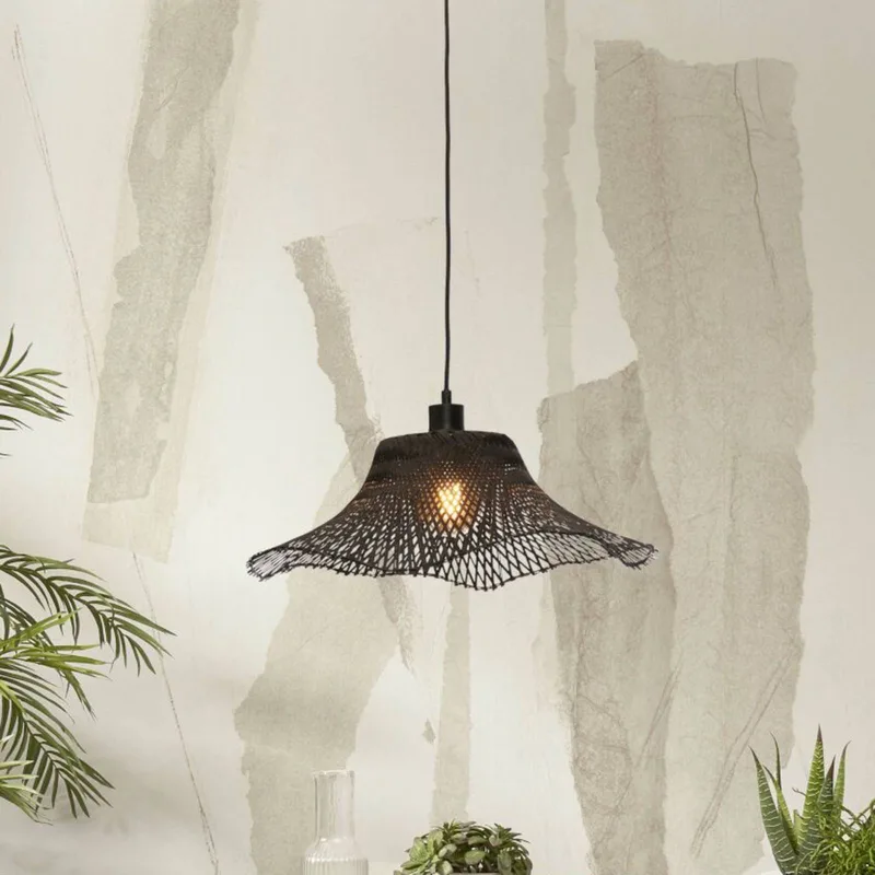 Ibiza hanglamp Ø 50 cm van GOOD&MOJO in Zwart – productfoto 1 van 5