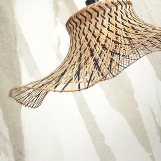 Ibiza hanglamp Ø 50 cm van GOOD&MOJO in Zwart, Naturel – productfoto 5 van 5