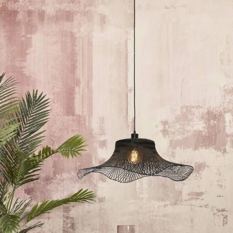 Ibiza hanglamp Ø 65 cm van GOOD&MOJO in Zwart – productfoto 2 van 5