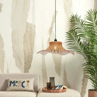 Ibiza hanglamp Ø 65 cm by GOOD&MOJO in Black, Natural – product photo 2 of 4