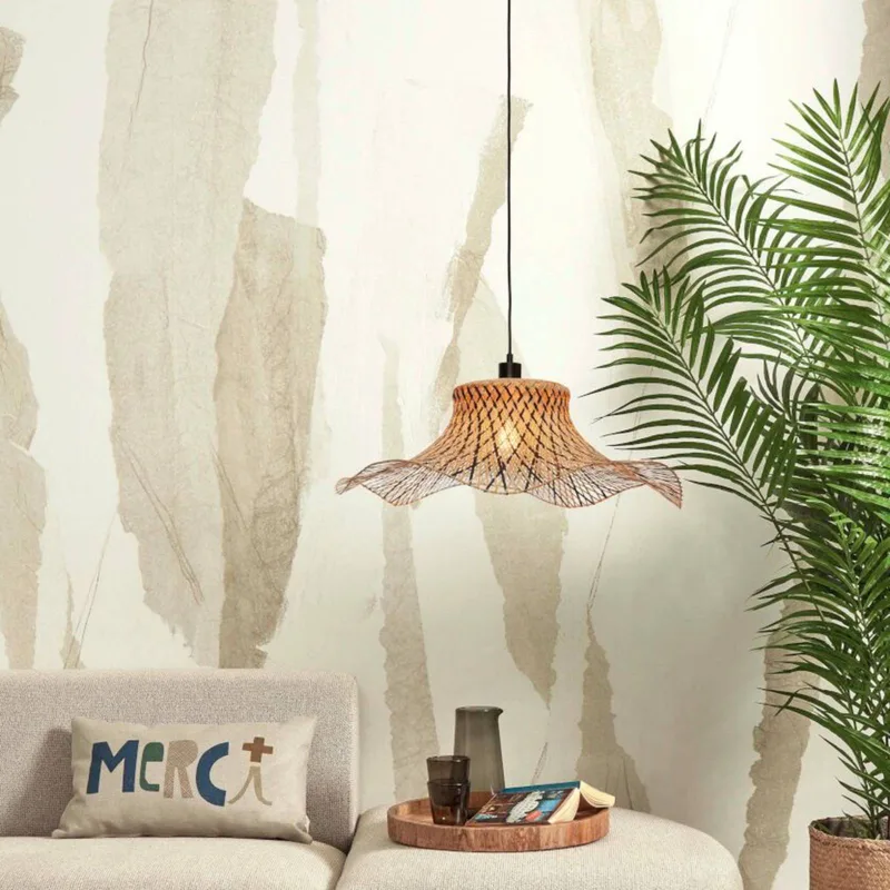 Ibiza hanglamp Ø 65 cm by GOOD&MOJO in Black, Natural – product photo 2 of 4