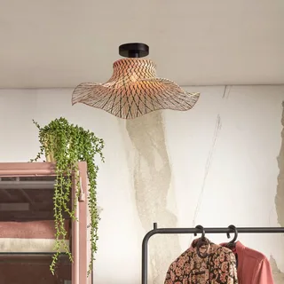 Ibiza plafondlamp Ø 50 cm naturel/zwart by GOOD&MOJO in Natural, Black – product photo 1 of 5