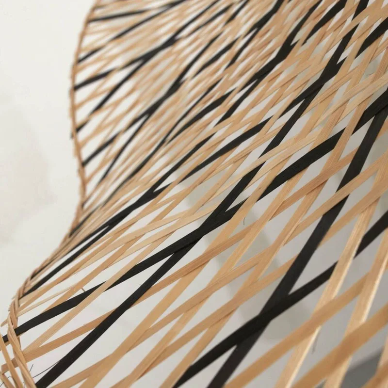 Ibiza plafondlamp Ø 50 cm naturel/zwart by GOOD&MOJO in Natural, Black – product photo 4 of 5