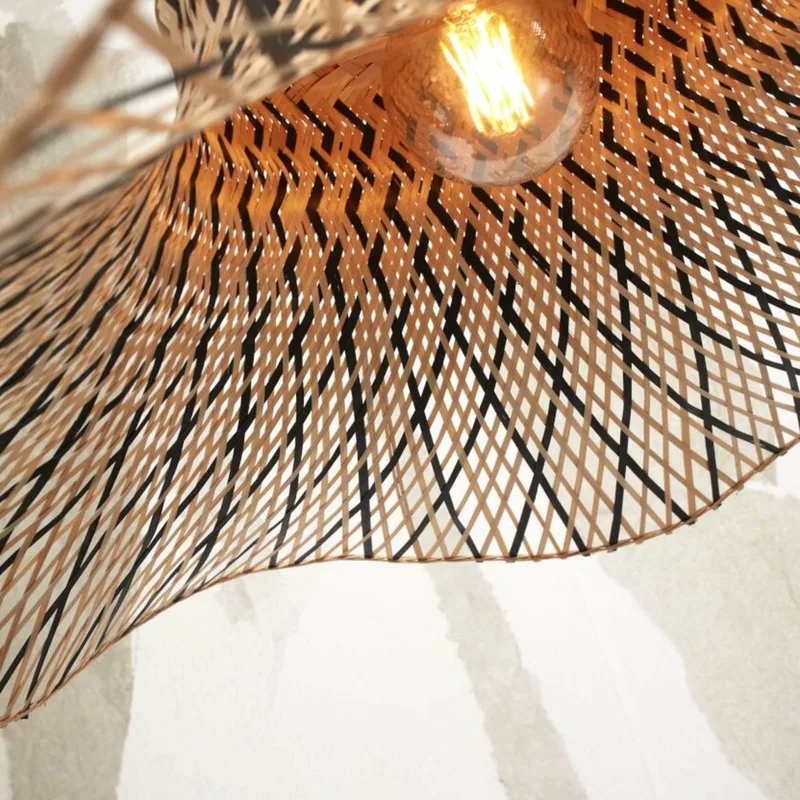 Ibiza plafondlamp Ø 50 cm naturel/zwart by GOOD&MOJO in Natural, Black – product photo 2 of 5