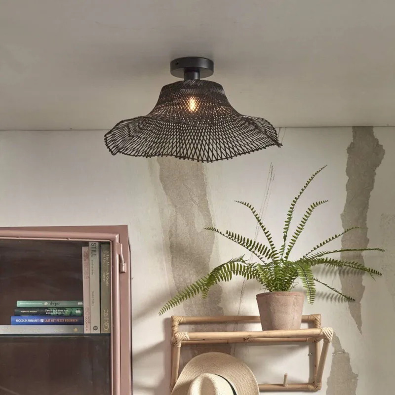 Ibiza plafondlamp Ø 50 cm van GOOD&MOJO in Zwart – productfoto 1 van 5