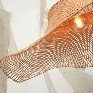 Ibiza vloerlamp Ø 65 cm de GOOD&MOJO en Blanc, Naturel – photo du produit 3 sur 5