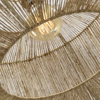 Iguazu booglamp naturel, cilinder Ø 50 cm by GOOD&MOJO in Licht hout, Natural – product photo 4 of 5
