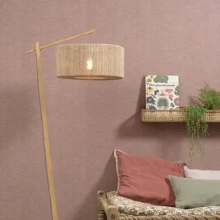 Iguazu booglamp naturel, cilinder Ø 50 cm by GOOD&MOJO in Licht hout, Natural – product photo 2 of 5