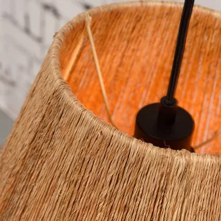 Iguazu hanglamp, kegelvormig, naturel, Ø 40 cm van GOOD&MOJO in Naturel, Zwart – productfoto 5 van 5