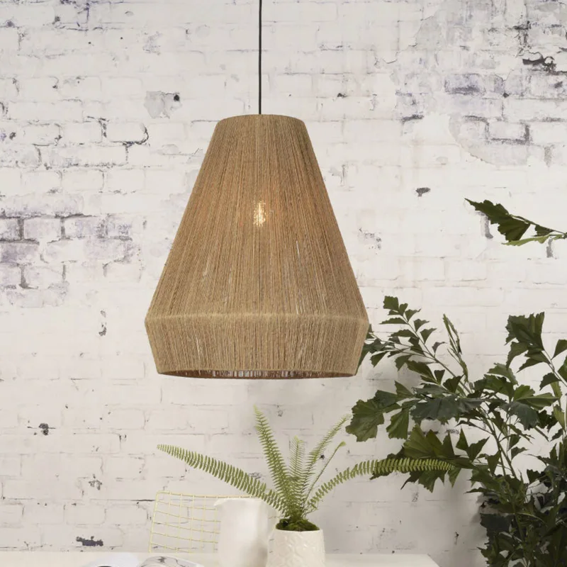 Iguazu hanglamp, kegelvormig, naturel, Ø 50 cm by GOOD&MOJO in Natural – product photo 1 of 5