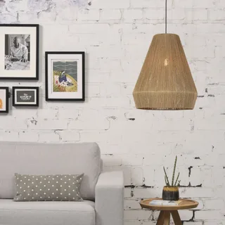 Iguazu hanglamp, kegelvormig, naturel, Ø 50 cm by GOOD&MOJO in Natural – product photo 2 of 5