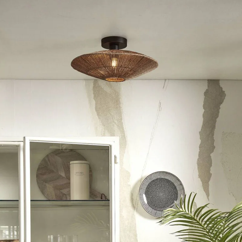 Iguazu plafondlamp Ø 40 cm naturel van GOOD&MOJO in Naturel – productfoto 3 van 5