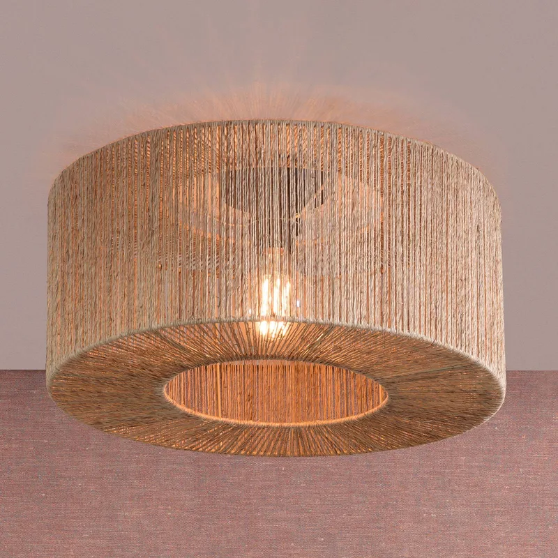 Iguazu plafondlamp, Ø 50 cm van GOOD&MOJO in Naturel – productfoto 1 van 5
