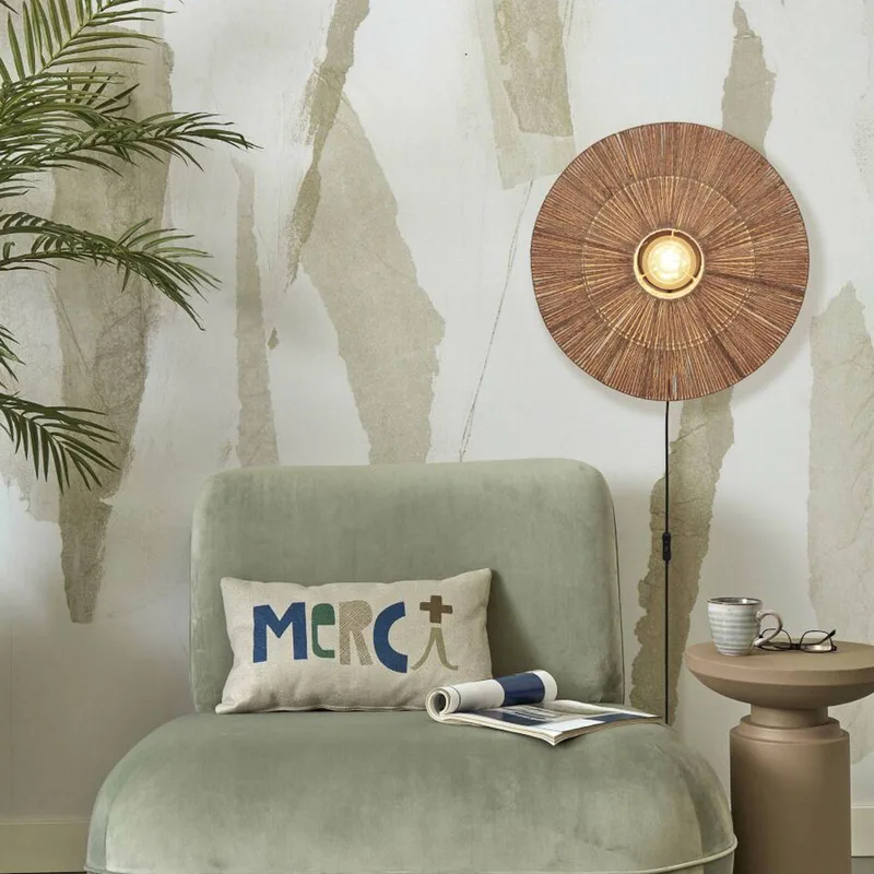 Iguazu wandlamp Ø 55 cm naturel de GOOD&MOJO en Naturel – photo du produit 1 sur 5