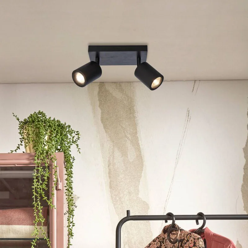 Java plafondlamp, 2-lamps de GOOD&MOJO en Noir – photo du produit 3 sur 5