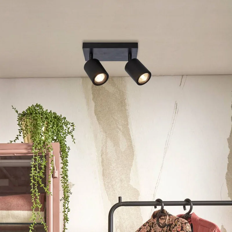 Java plafondlamp, 2-lamps de GOOD&MOJO en Noir – photo du produit 2 sur 5
