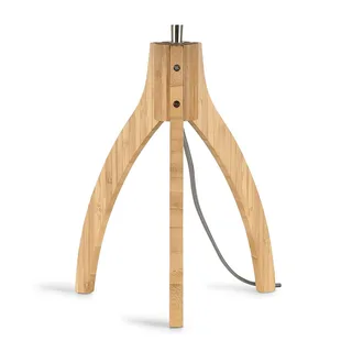 Java tafellamp met drie poten, naturel/zwart de GOOD&MOJO en Naturel, Noir – photo du produit 5 sur 5