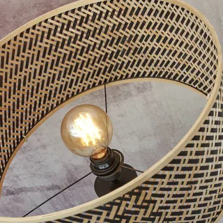 Java vloerlamp met drie poten, naturel/zwart by GOOD&MOJO in Natural, Black – product photo 4 of 5