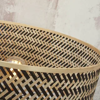 Java vloerlamp met drie poten, naturel/zwart by GOOD&MOJO in Natural, Black – product photo 5 of 5