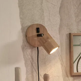 Java wandlamp, stekker, 1-lamp, naturel by GOOD&MOJO in Natural – product photo 1 of 4