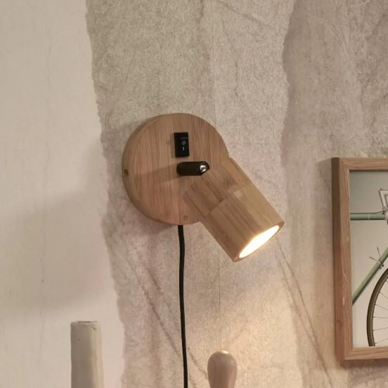 Java wandlamp, stekker, 1-lamp, naturel by GOOD&MOJO in Natural – product photo 1 of 4