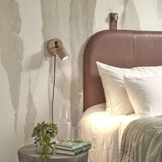Java wandlamp, stekker, 1-lamp, naturel by GOOD&MOJO in Natural – product photo 3 of 4