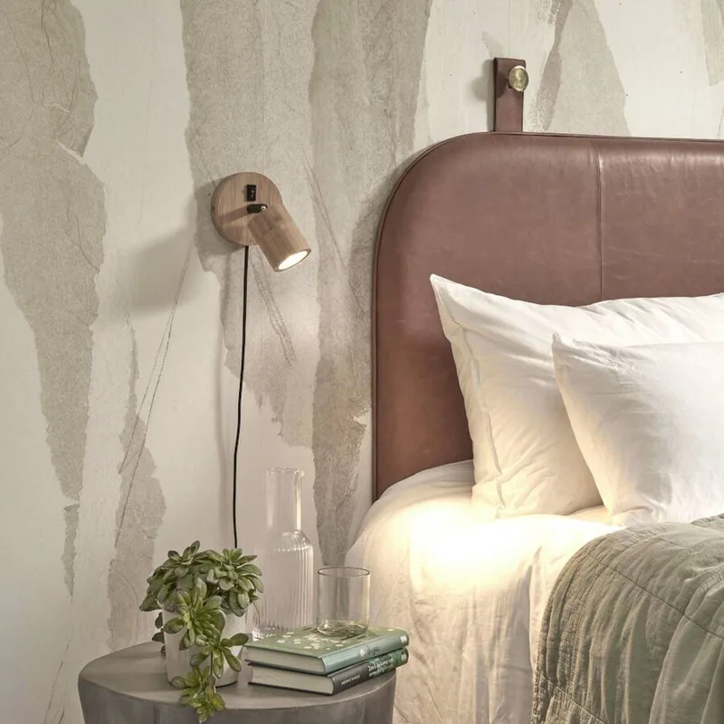 Java wandlamp, stekker, 1-lamp, naturel by GOOD&MOJO in Natural – product photo 3 of 4