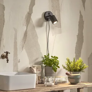 Java wandlamp, stekker, 1-lamp by GOOD&MOJO in Black – product photo 2 of 4