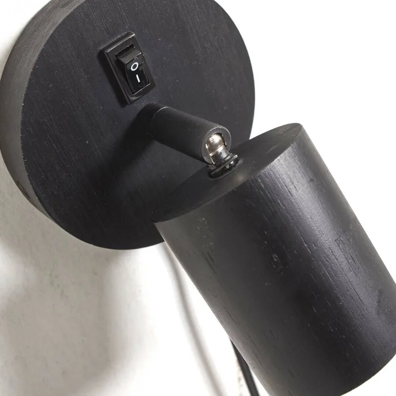 Java wandlamp, stekker, 1-lamp by GOOD&MOJO in Black – product photo 4 of 4