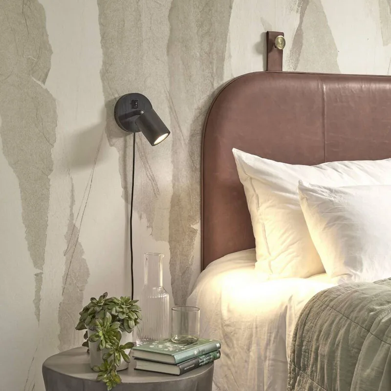 Java wandlamp, stekker, 1-lamp by GOOD&MOJO in Black – product photo 3 of 4