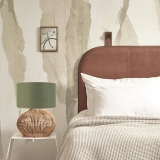 Kalahari tafellamp 32 cm groen by GOOD&MOJO in Licht hout, Green – product photo 3 of 4