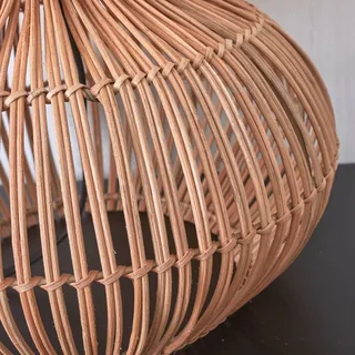 Kalahari tafellamp 32 cm, licht linnen fra GOOD&MOJO i Licht hout, Licht linnen – produktbillede 4 af 4