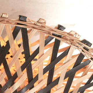 Kalimantan deken Ø 30 cm by GOOD&MOJO in Black, Natural – product photo 3 of 5