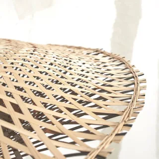 Kalimantan deken, Ø 87 cm, zwart/naturel van GOOD&MOJO in Zwart, Naturel – productfoto 5 van 5