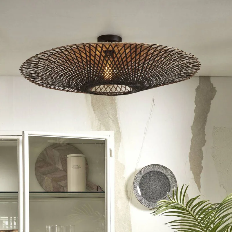Kalimantan deken, Ø 87 cm, zwart/naturel van GOOD&MOJO in Zwart, Naturel – productfoto 2 van 5