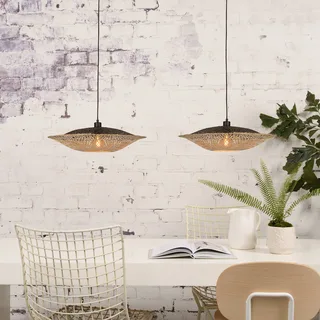 Kalimantan hanglamp horizontaal Ø44 cm by GOOD&MOJO in Natural, Black – product photo 4 of 5