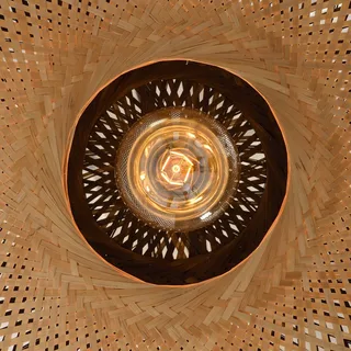 Kalimantan hanglamp horizontaal Ø87 cm by GOOD&MOJO in Natural, Black – product photo 4 of 5