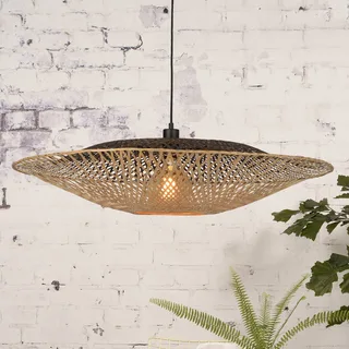 Kalimantan hanglamp horizontaal Ø87 cm by GOOD&MOJO in Natural, Black – product photo 1 of 5