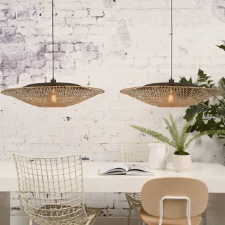 Kalimantan hanglamp horizontaal Ø87 cm by GOOD&MOJO in Natural, Black – product photo 3 of 5